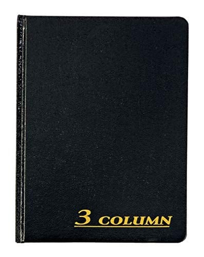 Adams Hesap Defteri, 17,78 x 23,50 cm, Siyah, 3 Sütun, 80 Sayfa (ARB8003M)