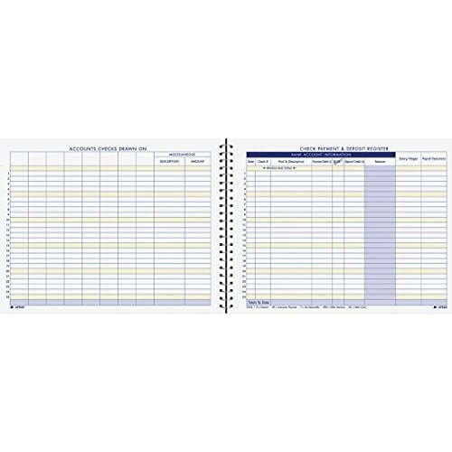 Adams Kontrol Ödeme ve Depozito Kayıtı, 20 cm x 28 cm, 44 Sayfa (AFR60), Beyaz