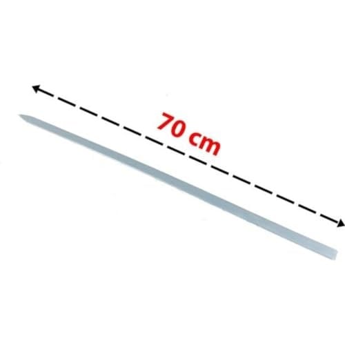 Adana Kebap Şiş Silme Demir 70cm Uzunluk 3mm Kalınlık (10 Adet)
