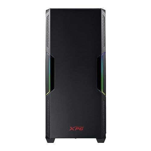 ADATA XPG GÜÇLÜ Orta Boy Bilgisayar Kasası, ATX/Micro ATX, Mini-ITX, Kompakt Boyut, Temperli Cam Yan Panel, I/O USB 3.0 Bağlantı Noktası, Siyah
