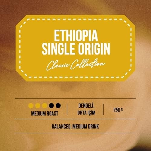 Addis Ababa Coffee - Etiyopya Single Origin 250 Gram & V60 Dripper (Filtre Kahve)