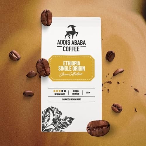Addis Ababa Coffee - Etiyopya Single Origin 250 Gram & V60 Dripper (Filtre Kahve)