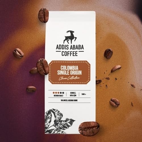 Addis Ababa Coffee - Kolombiya Single Origin Kahve 1000 Gr. (Kavrulmuş Çekirdek)