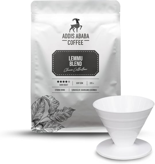 Addis Ababa Coffee - Lemmu Blend 225 gr + V60 Dripper