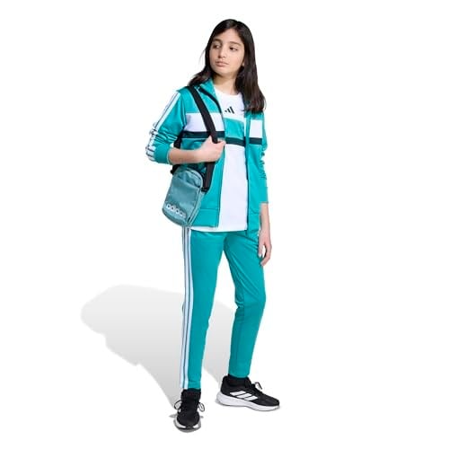 adidas 3 Stripes Tiberio Çocuk Tişört, 7-8 Yaş, 01-JX0192-4, Beyaz, Unisex Çocuk