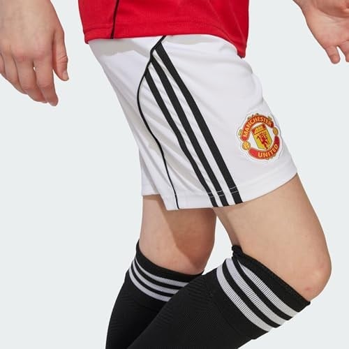 adidas Çocuk Manchester United 25/26 İç Saha Şortu Çocuk Futbol Şortu JP3017 Beyaz