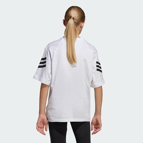 Adidas Erkek Çocuk T-Shirt 5003243503, Beyaz-Siyah, 128