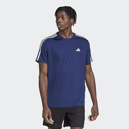 adidas Erkek Train Essentials 3 şeritli antrenman tişörtü (1li paket)