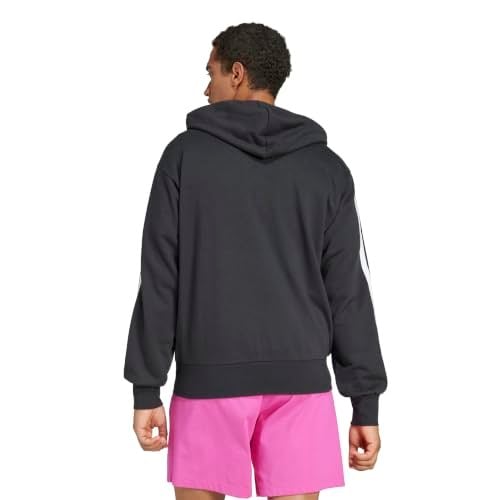 adidas Essential Three Stripes French Terry Fullzip Hoodie Kapüşonlu Sweatshirt Erkek