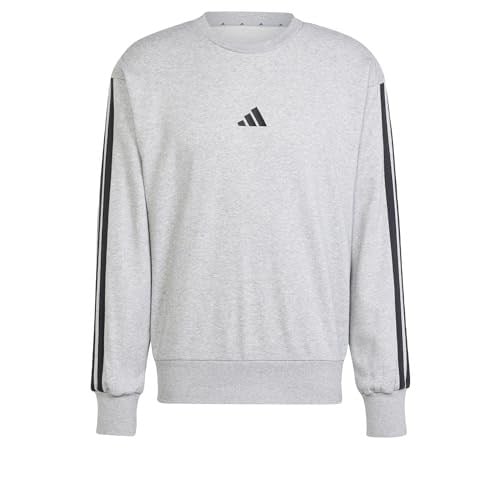 adidas Essentials 3-Stripes French Terry Sweatshirt Siyah-Beyaz, JE0016