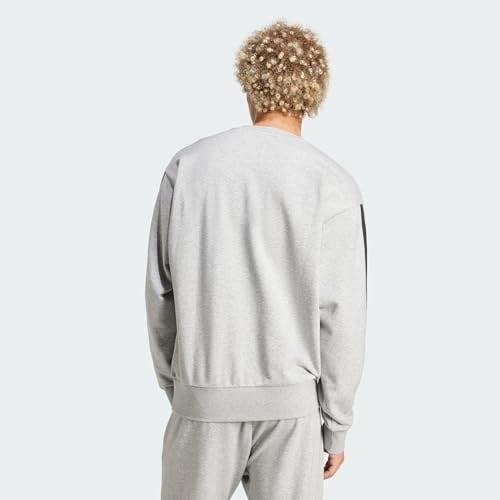 adidas Essentials 3-Stripes French Terry Sweatshirt Siyah-Beyaz, JE0016