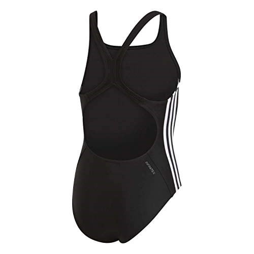 adidas Kiz Çocuk Fit Suit 3S Y Mayo, Black/White