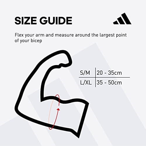 adidas Kompressionsarmhülsen Kompresyonlu kol kovanları üniseks-yetişkin - Seçenekler: S/M-20-35 cm (um den bizeps), L/XL-35-50 (um den bizeps)...