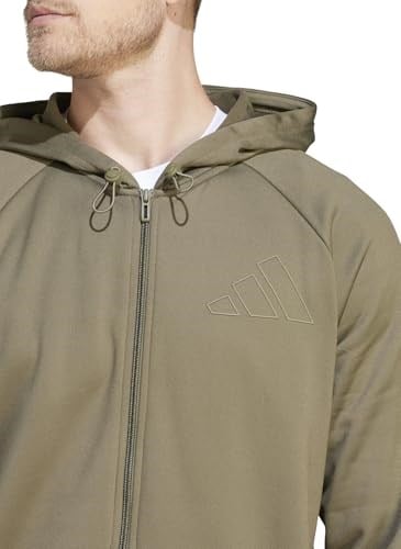 adidas M GG BL FZ HD Eşofman Üstü/Sweatshirt Erkek