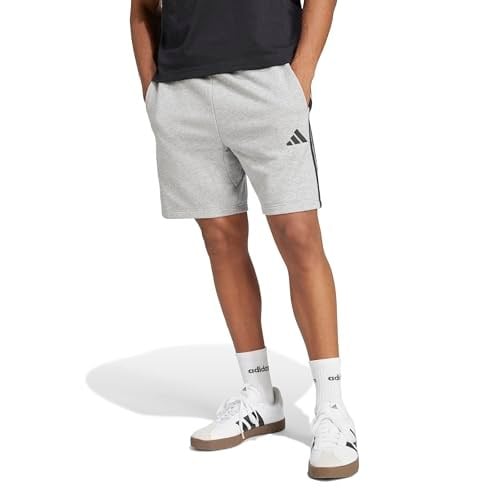 adidas Mens Essential 3-Stripes Fransız Terry Şort