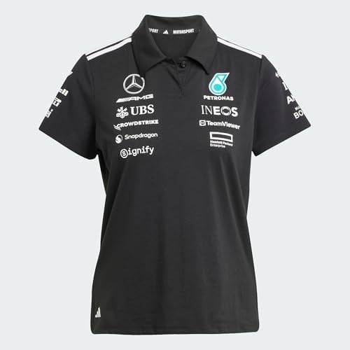 adidas MERCEDES - AMG PETRONAS FORMULA ONE TEAM BLACK POLO WOMEN