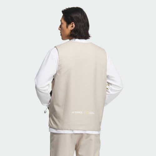adidas National Geographic Vest Erkek Outdoor Su Tutmaz Yelek IL8993 Krem
