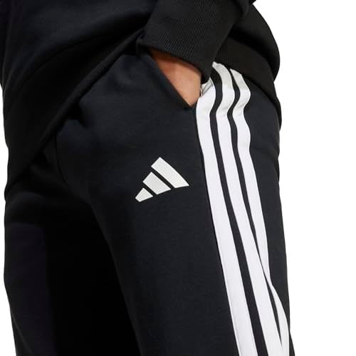 adidas Seasonal Essentials Tiberio 3 çizgili Çocuk Eşofmanı JC7486, siyah-beyaz, 7-8 Yaş