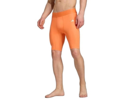 Adidas TECHFIT SHRT TIGHT M Erkek Antrenman Kısa Tayt JM0651 Turuncu - Bedenler: M, L, XL