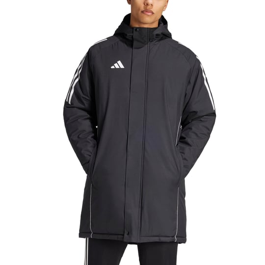 adidas Tiro 24 Erkek Siyah Kapüşonlu Mont