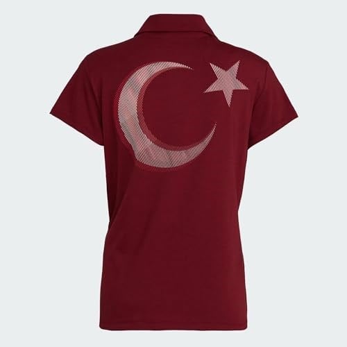 adidas Turkiye Polo W Türkiye Kadın Antrenman Polo Tişörtü JG5702 Kırmızı