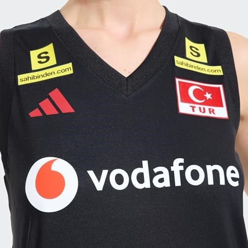 Adidas Türkiye Voleybol Milli Takim Formasi Türkiye Kadın Voleybol Milli Takım Forması KM7476 Siyah - Bedenler: M, L