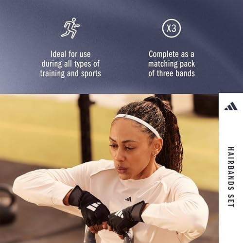 adidas Üniseks Yetişkin Gri, Coral Fusion, Shadow Navy Saç Bantları | Likradan elastik saç lastikleri, kaymaz silikon şeritli. Antrenman ve spor için ideal aksesuar. Standart beden.