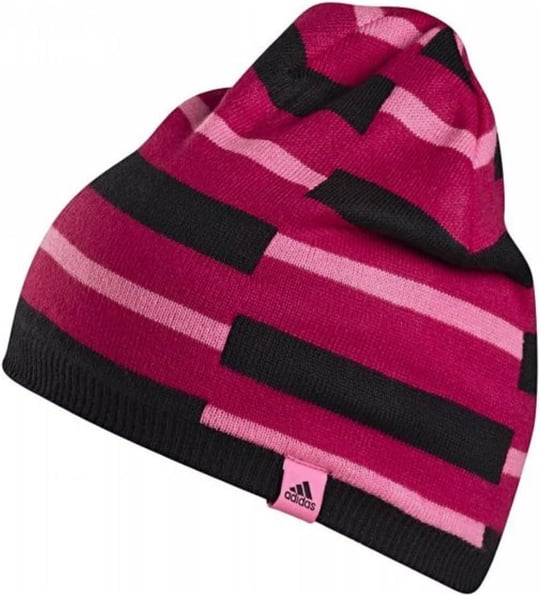 Adidas W59308 STRIPY BEANİE 2-6 Yaş Çocuk Beresi Pembe