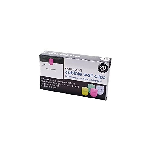 Advantus duvar askı duvar-Clip, kumaş panel, standart beden 20-Pack