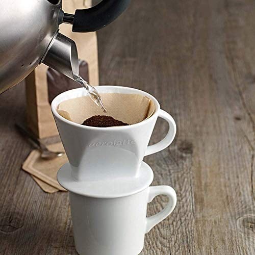 Aerolatte seramik kahve filtresi, Beyaz, No. 2 Size