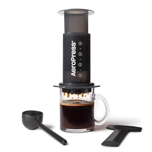 Aeropress Orijinal Kahve ve Espresso Makinesi, Barista Seviyesi, Odacıklı Portatif Kahve Makinesi, Piston ve Filtreler, Hızlı Kahve ve Espresso Makinesi, ABDde Üretilmiştir