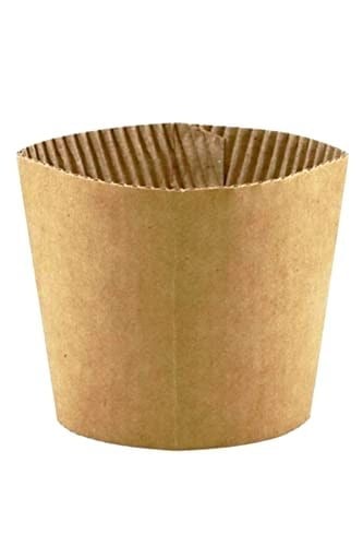 Afra Tedarik 12 Oz Siyah Kapaklı Tutamaçlı Karton Bardak Latte Kahve Kağıt Bardak Sleeve 300 ml - 100lü (Siyah Kapaklı Tutamaçlı)