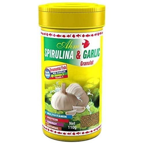 Ahm Spirulina Garlic Sarımsaklı 250 Ml Balık Yemi
