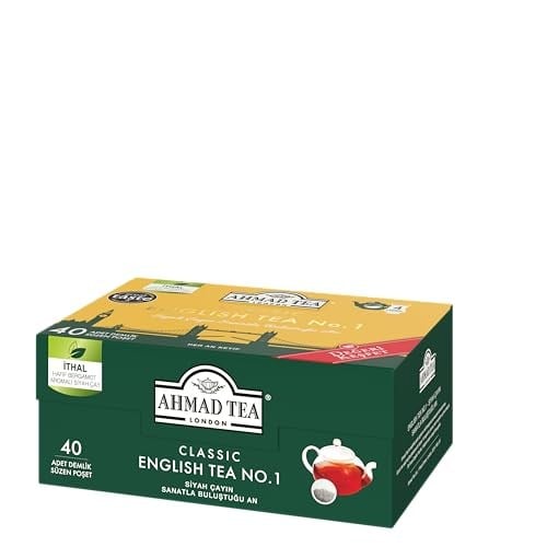 AHMAD TEA CLASSIC ENGLISH TEA NO:1 40x2gr DEMLİK POŞET ÇAY