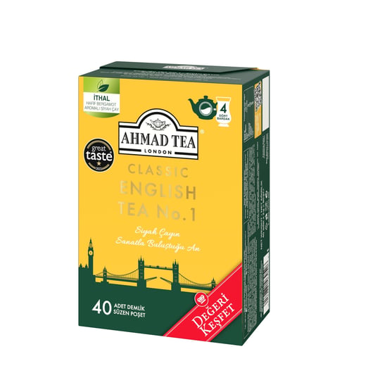 AHMAD TEA CLASSIC ENGLISH TEA NO:1 40x2gr DEMLİK POŞET ÇAY