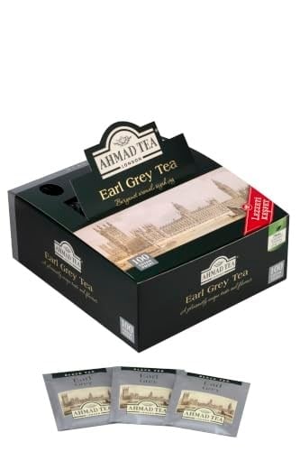 Ahmad Tea Earl Grey Bergamot Aromalı Bardak Poşet Çay 100lü (100 x 2 Gr)