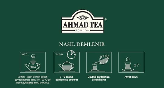 AHMAD TEA EnglshTea No1 Demlk Poşt Çay 48li 153,6g (3 paketi) - Seçenekler: 48Lİ, 48Lİ (2 paketi), 48Lİ (4 paketi), 48li (153.6 gr)...