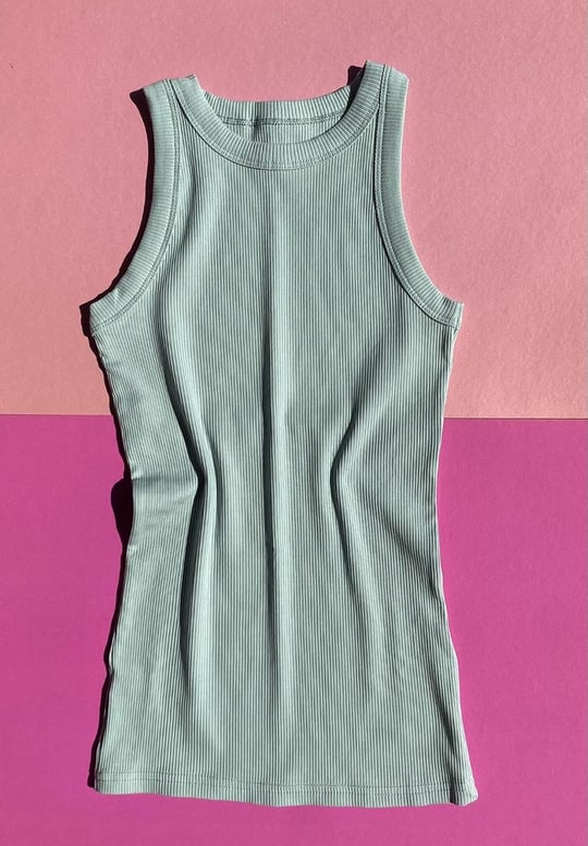 Ahmio Halter Yaka 2’li Premium Doku Kaşkorse T-Shirt Pamuklu Kadın Örme Atlet