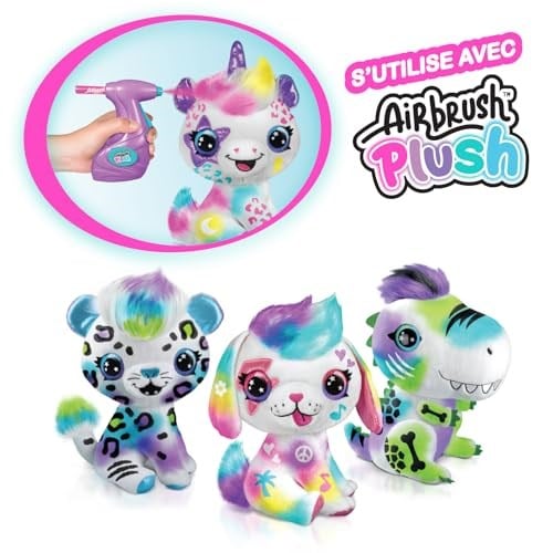 Airbrush Plush - Refill Kit 10 pens (256) | Yıkanabilir renkli kalemleyiciler Airbrush ve yapışkan şablonlarla uyumludur