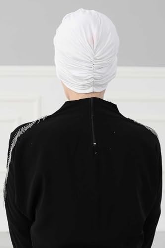 Aishas Design Güllü Penye Bone,B-21 Beyaz