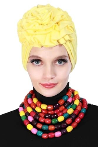 Aishas Design Güllü Penye Bone,B-21 Sarı