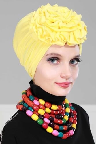 Aishas Design Güllü Penye Bone,B-21 Sarı