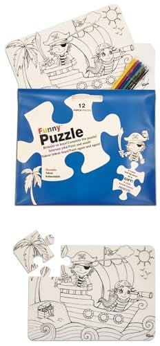 Akademi Çocuk Funny Mat Washable Puzzle Korsan Adası