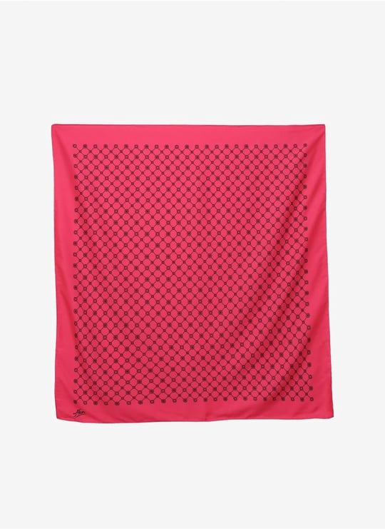 Aker Çok Renkli İpek Eşarp, 90x90, 5003115024, Çok Renkli, kadın