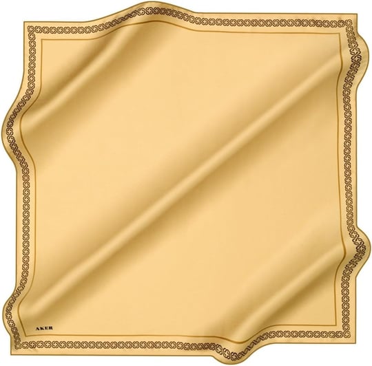 Aker Desenli Eşarp, 90x90, 5003146328, Sarı, kadın