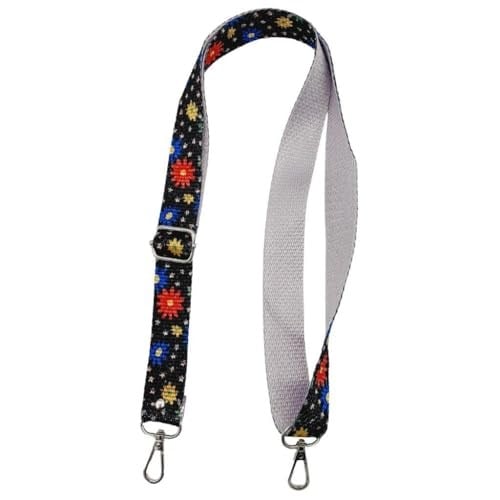 Aksesuar 120x3 cm Polyester Kolon Sapı Çiçekli Gümüş Metalli