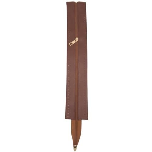 Aksesuar 40 cm Derili Fermuar Taba Renk Light Gold Metalli
