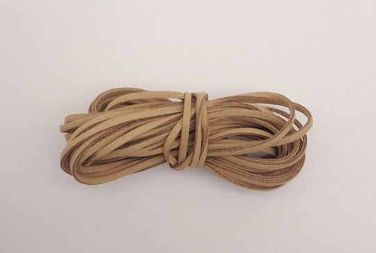 Aksesuar 5 metre Vizon Nubuk Deri İp No:8
