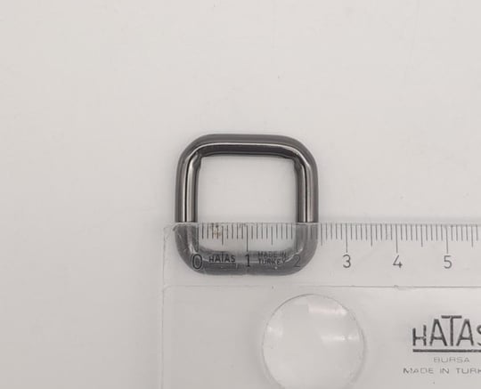 Aksesuar Füme Renk 2 Cm Kare Halka