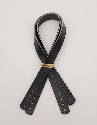 Aksesuar Gerçek Deri 35X1.2 Cm Siyah Renk Sapı